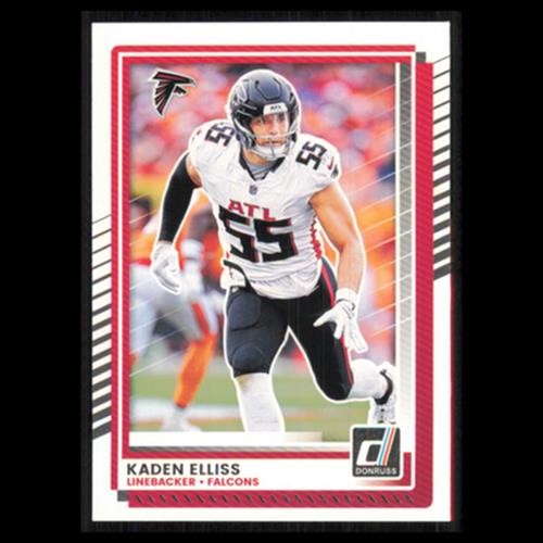 Kaden Elliss #190 2025 Donruss Atlanta Falcons Football Card NFL NM