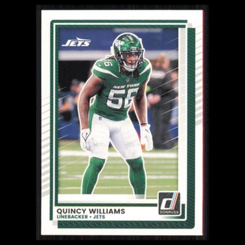 Quincy Williams #157 2025 Donruss New York Jets Football Card NFL NM