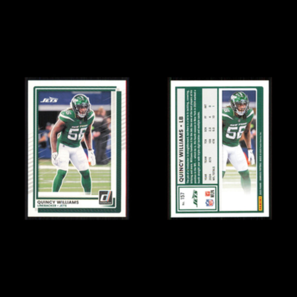 Quincy Williams #157 2025 Donruss New York Jets Football Card NFL NM