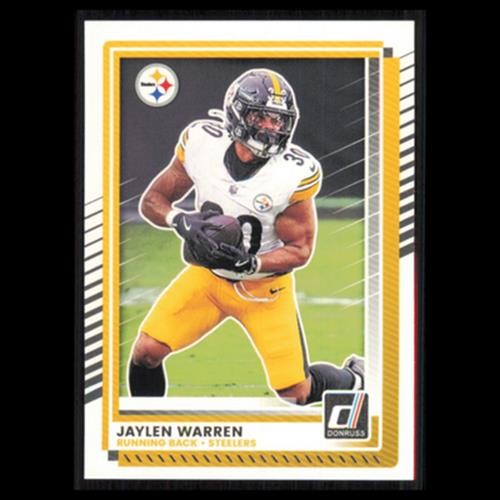 Jaylen Warren #200 2025 Donruss Pittsburgh Steelers Football Card NFL NM