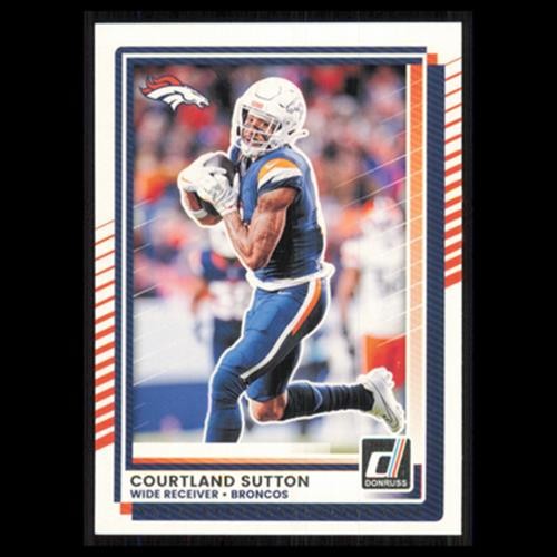 Courtland Sutton #298 2025 Donruss Denver Broncos Football Card NFL NM
