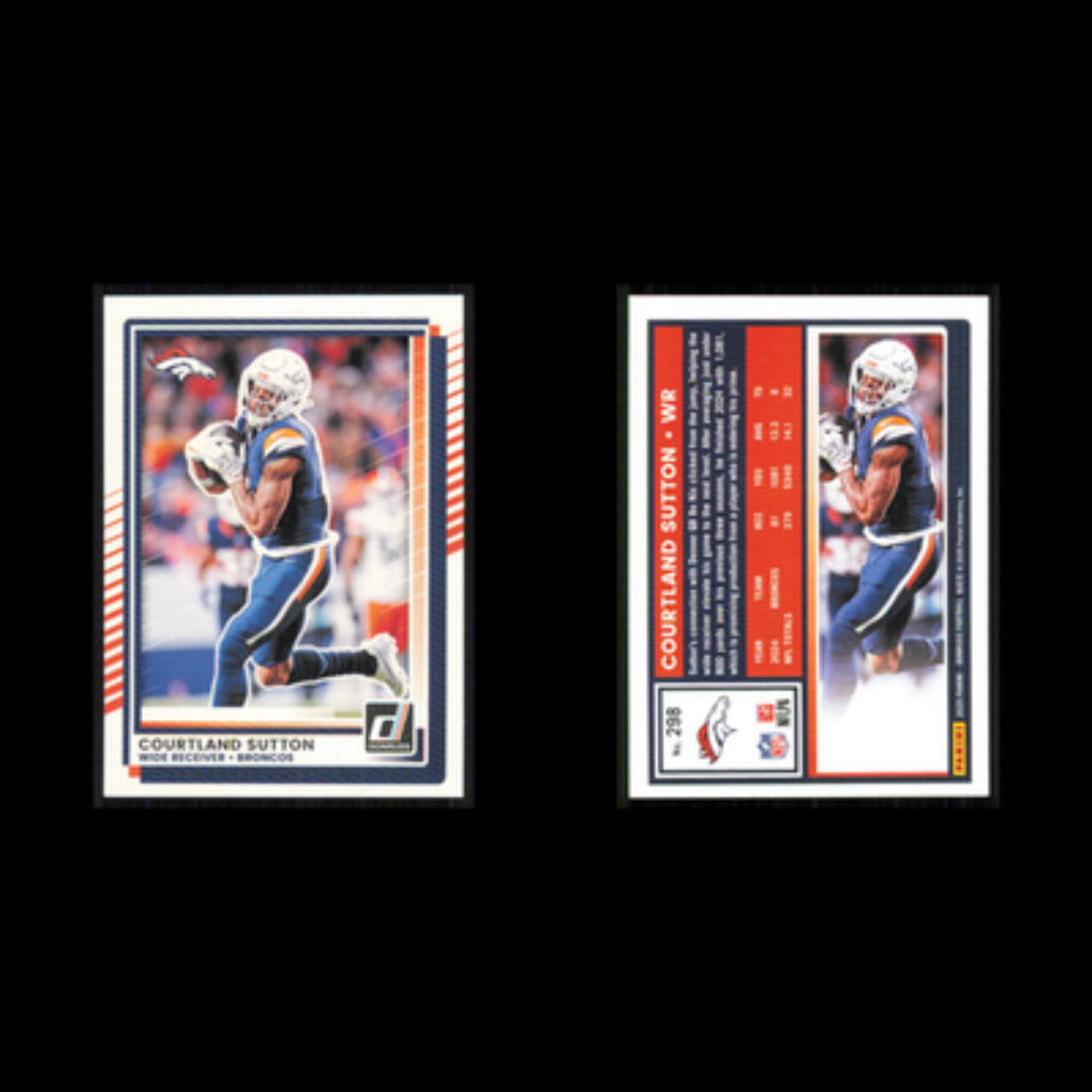 Courtland Sutton #298 2025 Donruss Denver Broncos Football Card NFL NM
