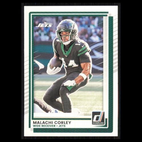 Malachi Corley #207 2025 Donruss New York Jets Football Card NFL NM