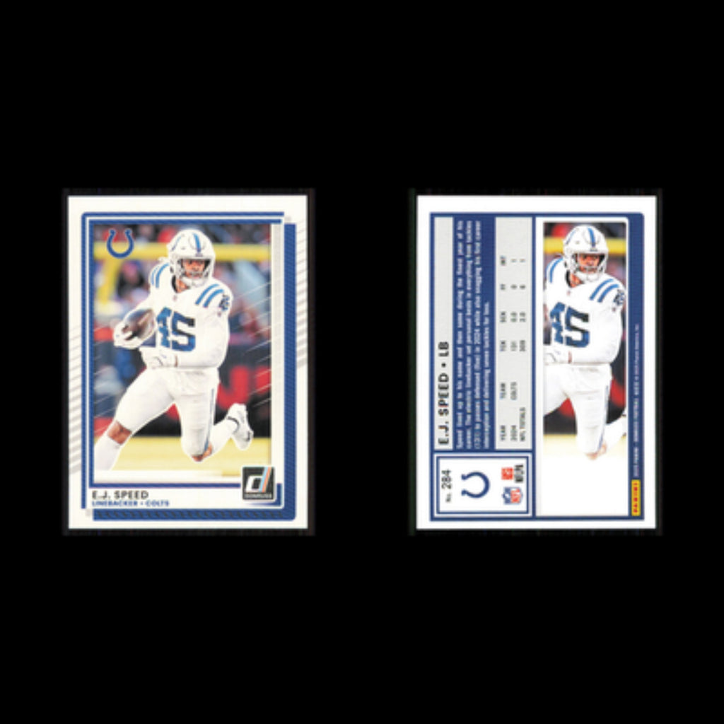 E.J. Speed #284 2025 Donruss Indianapolis Colts Football Card NFL NM