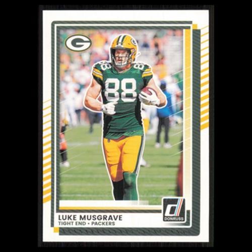 Luke Musgrave #268 2025 Donruss Green Bay Packers Football Card NFL NM
