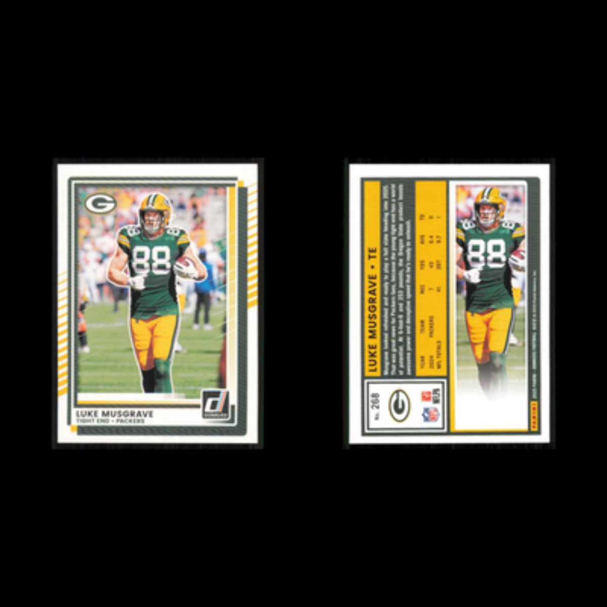 Luke Musgrave #268 2025 Donruss Green Bay Packers Football Card NFL NM