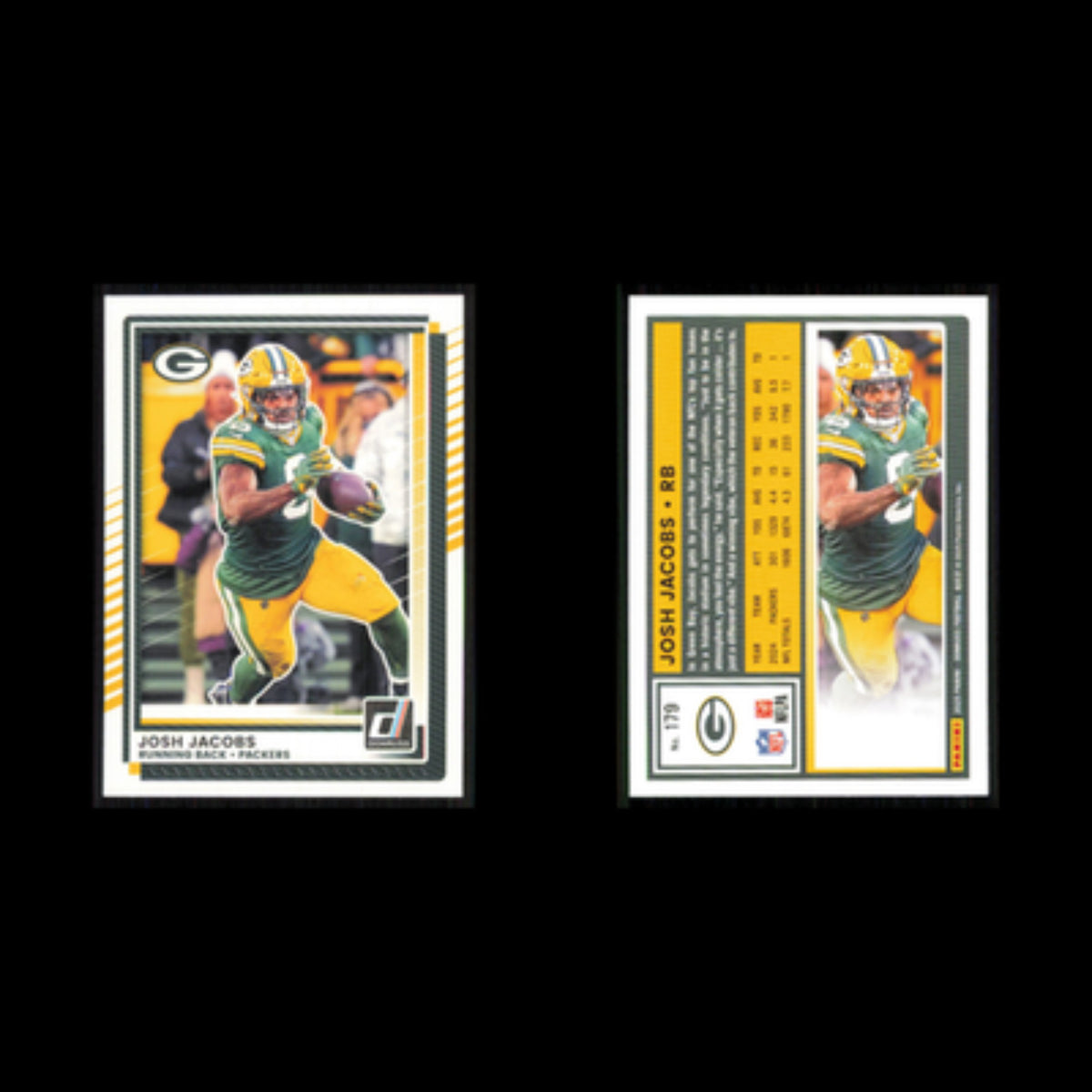 Josh Jacobs #179 2025 Donruss Green Bay Packers Football Card NFL NM