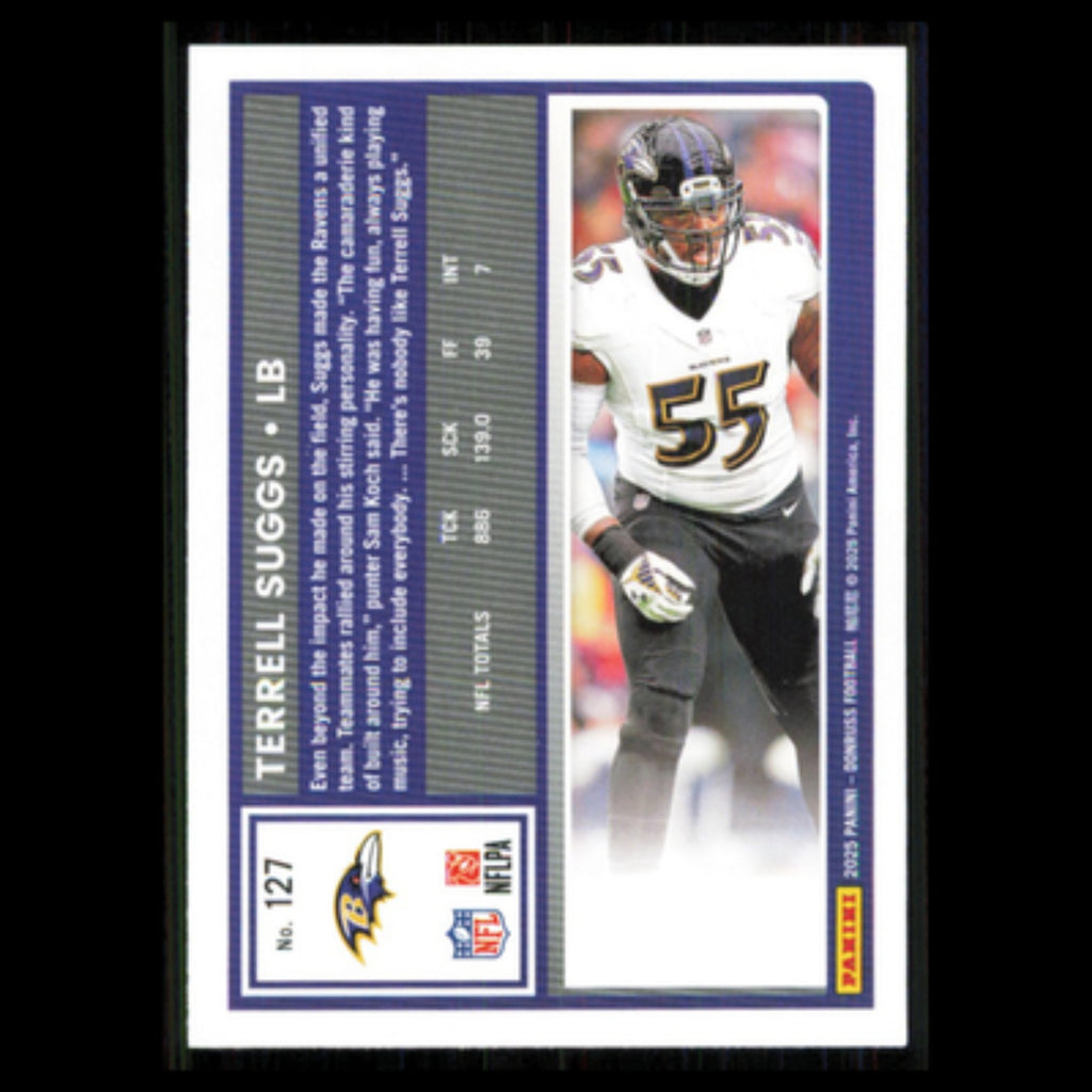 Terrell Suggs #127 2025 Donruss Baltimore Ravens Football Card NFL NM