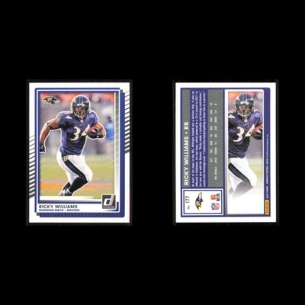 Ricky Williams #177 2025 Donruss Baltimore Ravens Football Card NFL NM