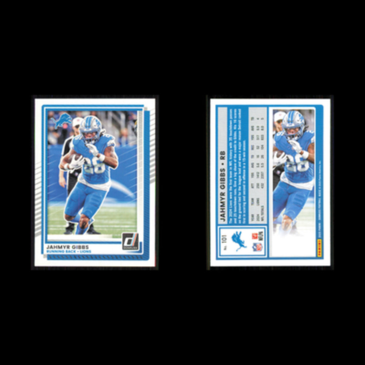 Jahmyr Gibbs #101 2025 Donruss Detroit Lions Football Card NFL NM