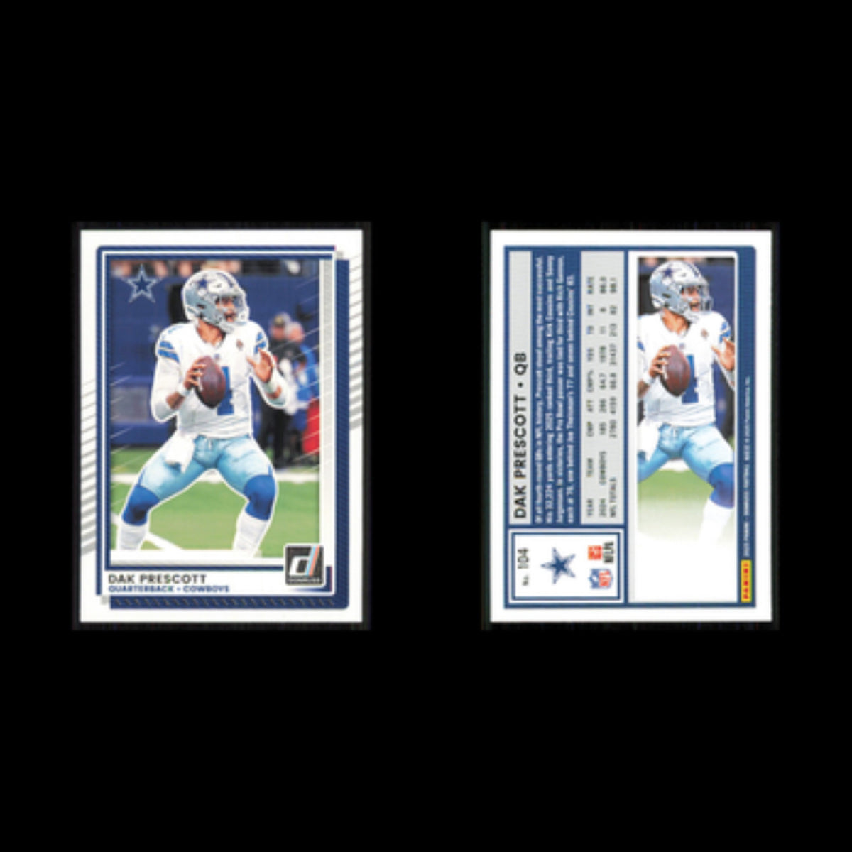 Dak Prescott #104 2025 Donruss Dallas Cowboys Football Card NFL NM