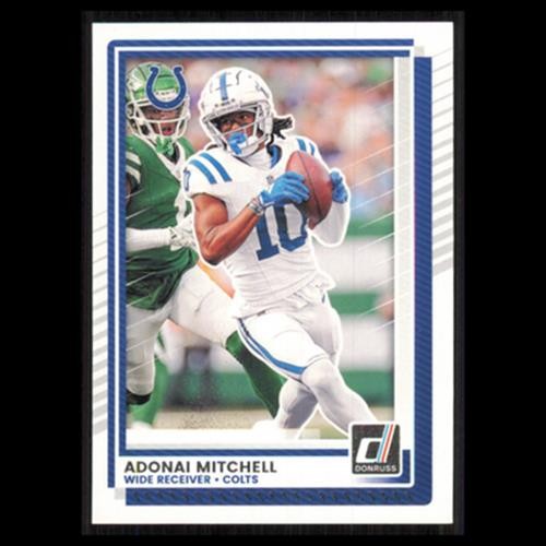 Adonai Mitchell #17 2025 Donruss Indianapolis Colts Football Card NFL NM