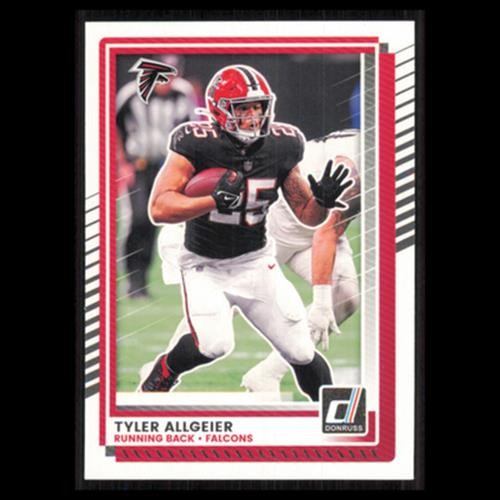 Tyler Allgeier #41 2025 Donruss Atlanta Falcons Football Card NFL NM