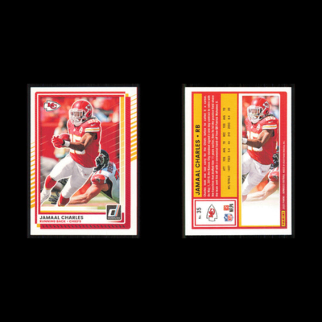 Jamaal Charles #35 2025 Donruss Kansas City Chiefs Football Card NFL NM