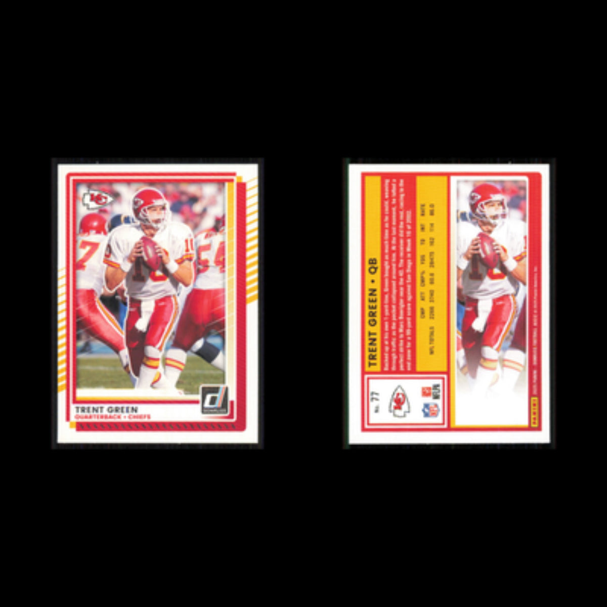 Trent Green #77 2025 Donruss Kansas City Chiefs Football Card NFL NM
