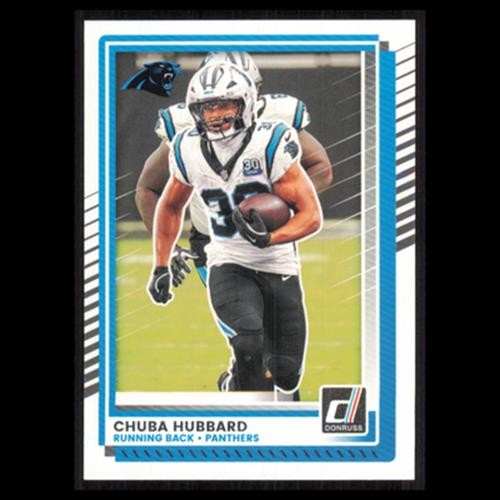 Chuba Hubbard #79 2025 Donruss Carolina Panthers Football Card NFL NM