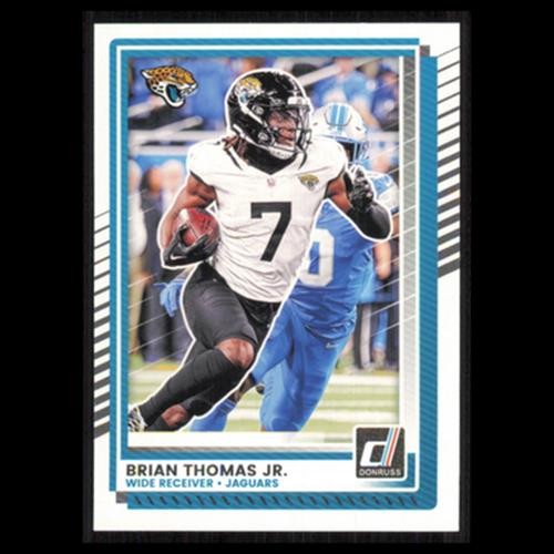 Brian Thomas Jr. #3 2025 Donruss Jacksonville Jaguars Football Card NFL NM