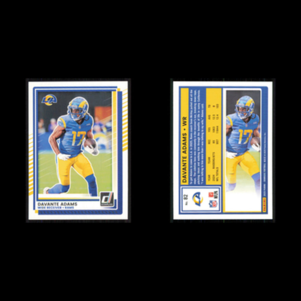Davante Adams #82 2025 Donruss Los Angeles Rams Football Card NFL NM