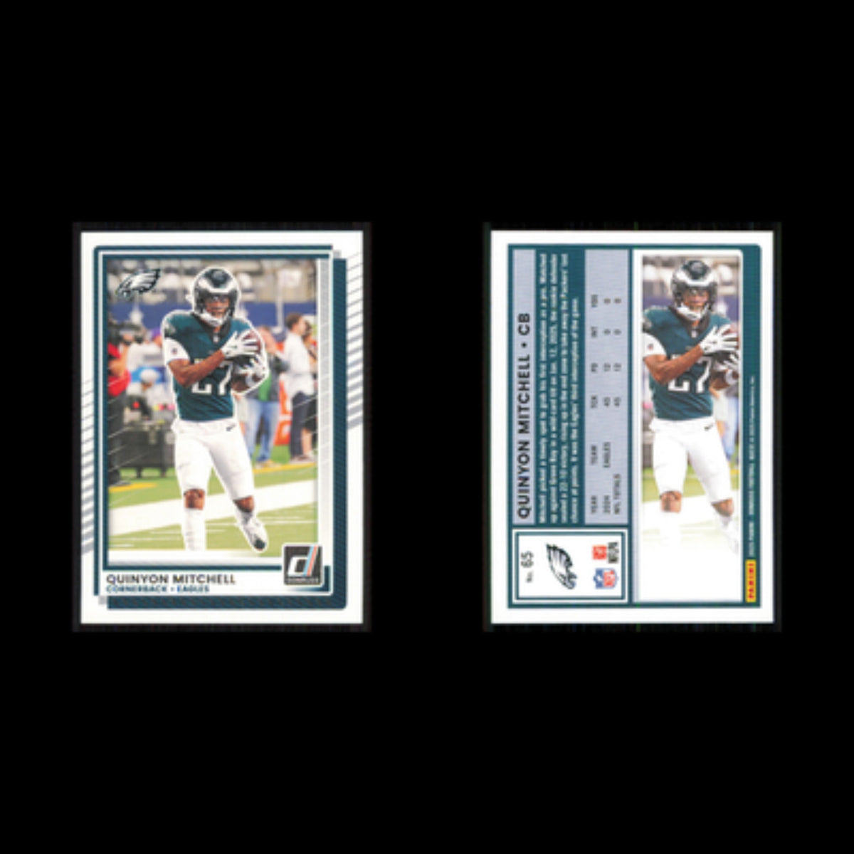 Quinyon Mitchell #65 2025 Donruss Philadelphia Eagles Football Card NFL NM