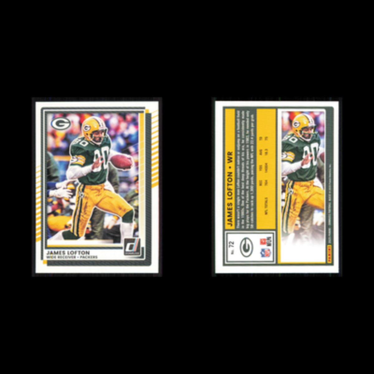 James Lofton #72 2025 Donruss Green Bay Packers Football Card NFL NM