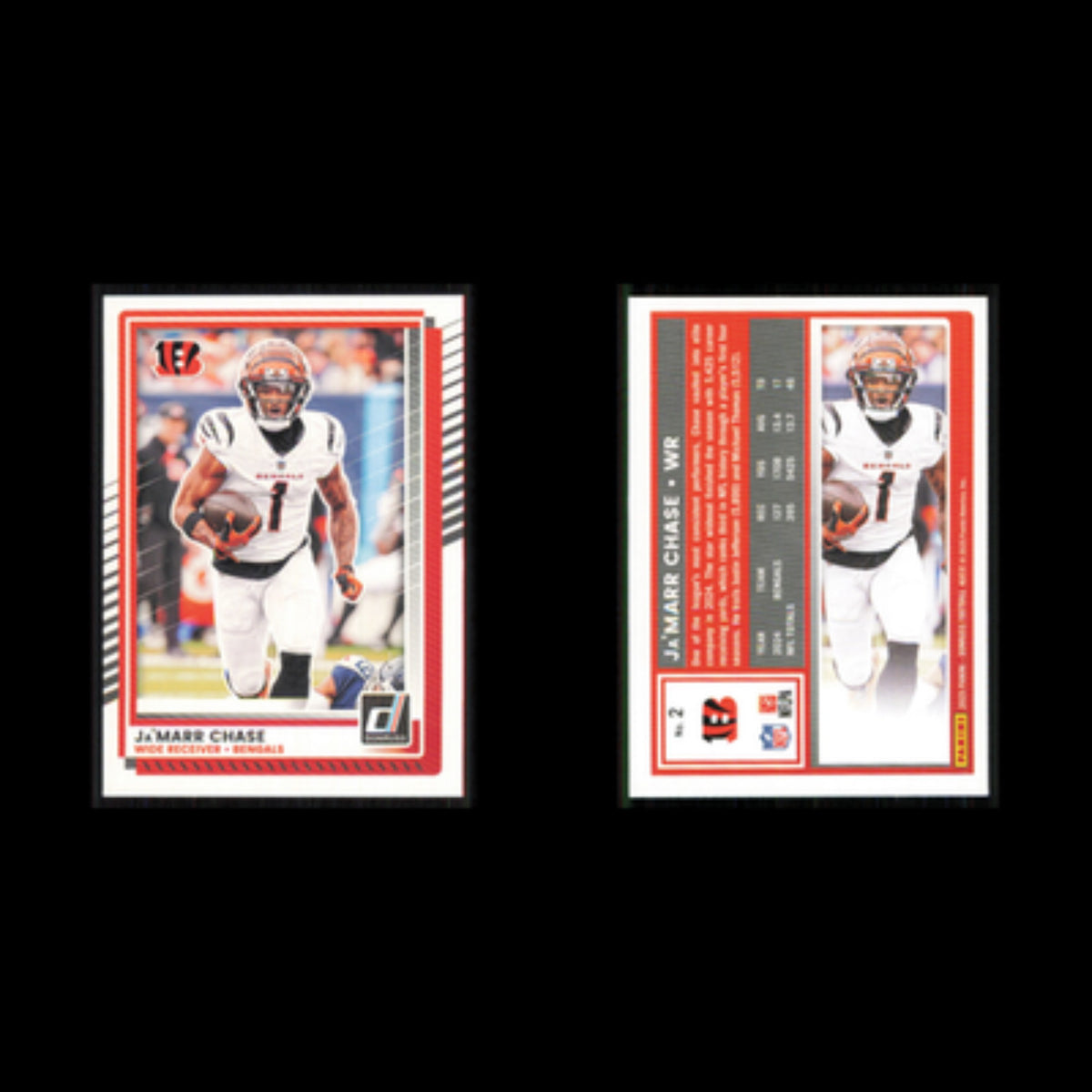 JaMarr Chase #2 2025 Donruss Cincinnati Bengals Football Card NFL NM