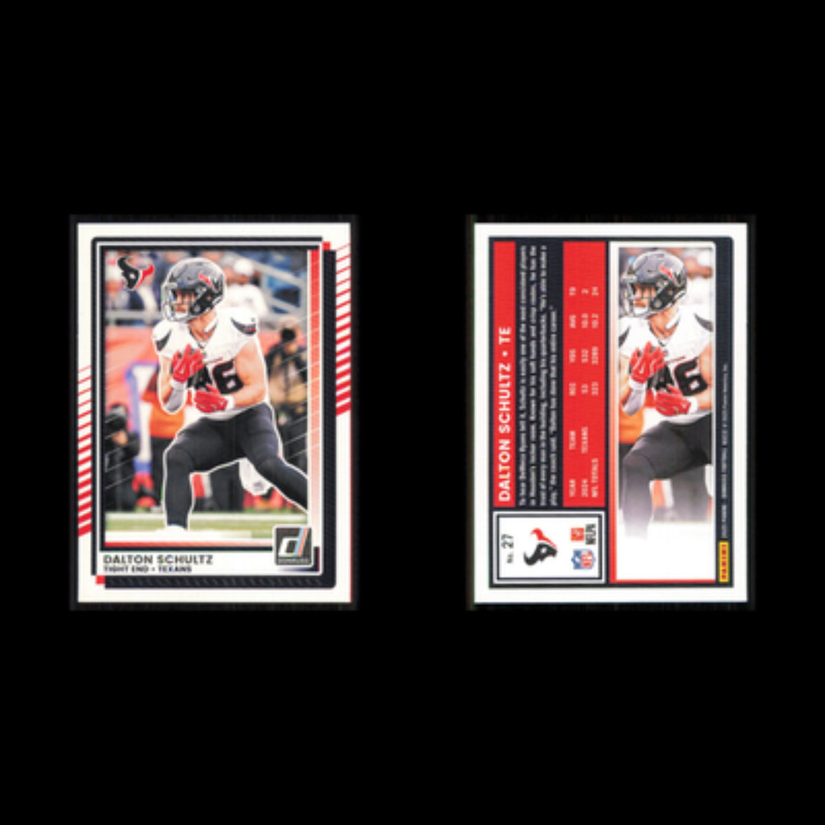 Dalton Schultz #27 2025 Donruss Houston Texans Football Card NFL NM