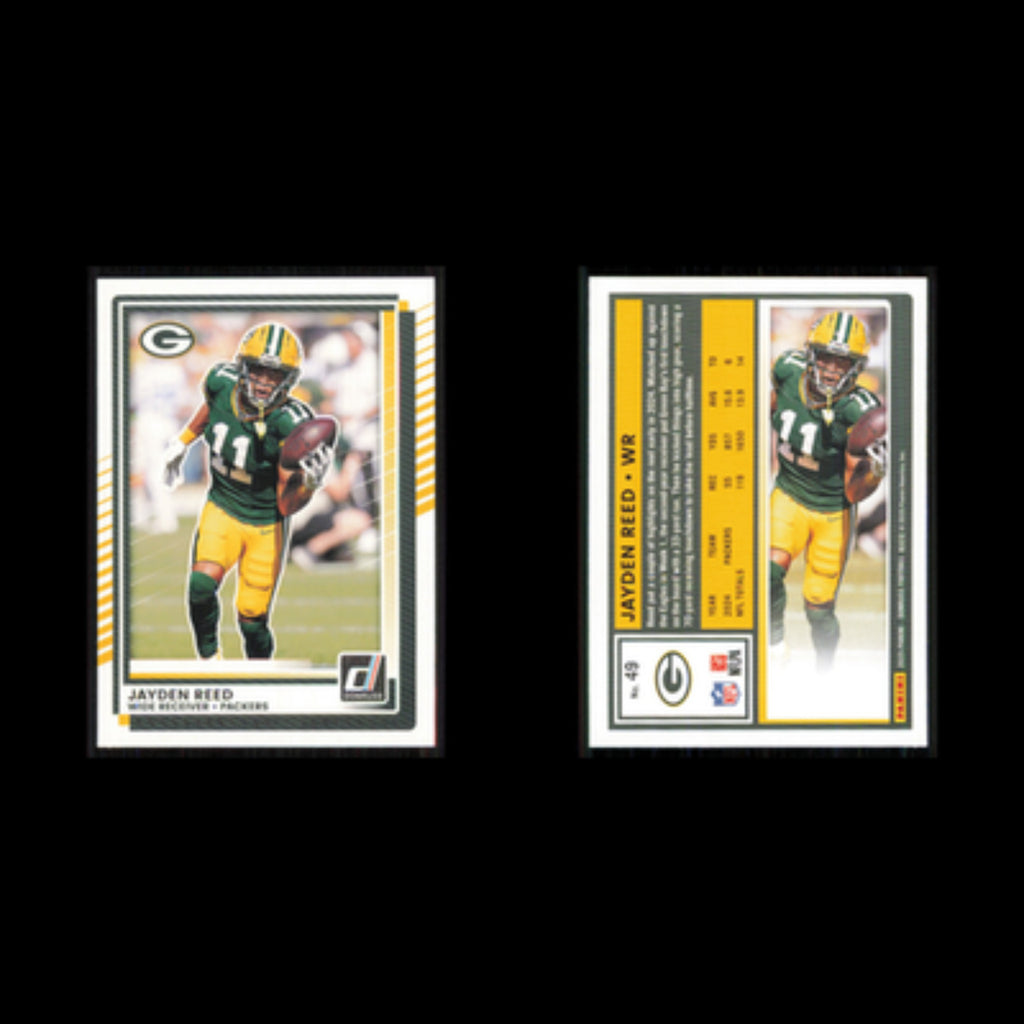 Jayden Reed #49 2025 Donruss Green Bay Packers Football Card NFL NM