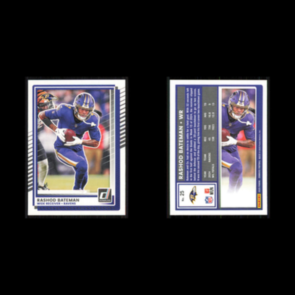 Rashod Bateman #25 2025 Donruss Baltimore Ravens Football Card NFL NM