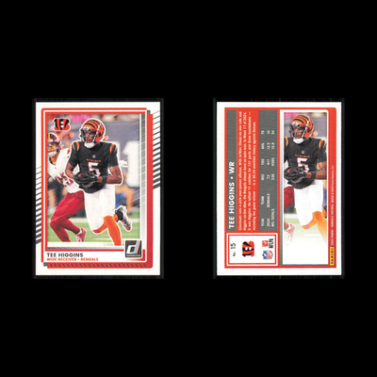 Tee Higgins #15 2025 Donruss Cincinnati Bengals Football Card NFL NM