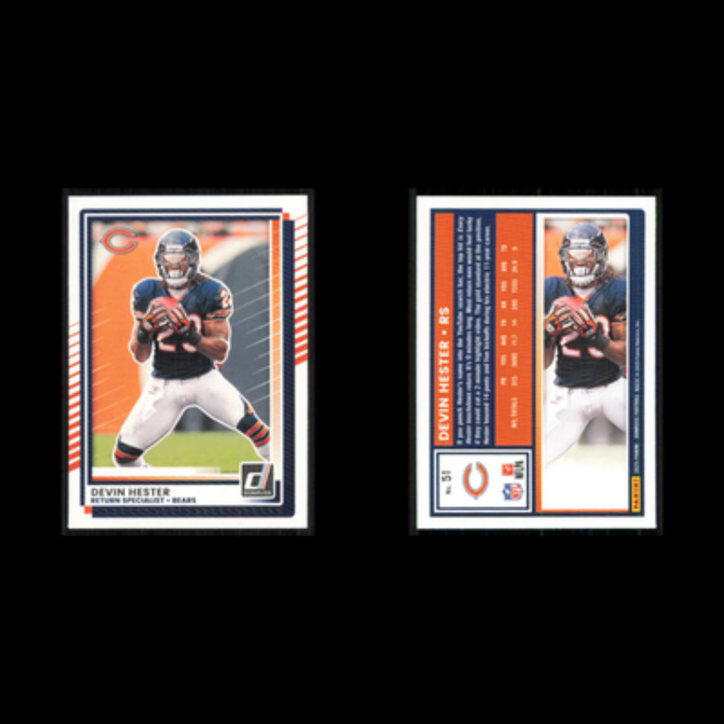 Devin Hester #51 2025 Donruss Chicago Bears Football Card NFL NM