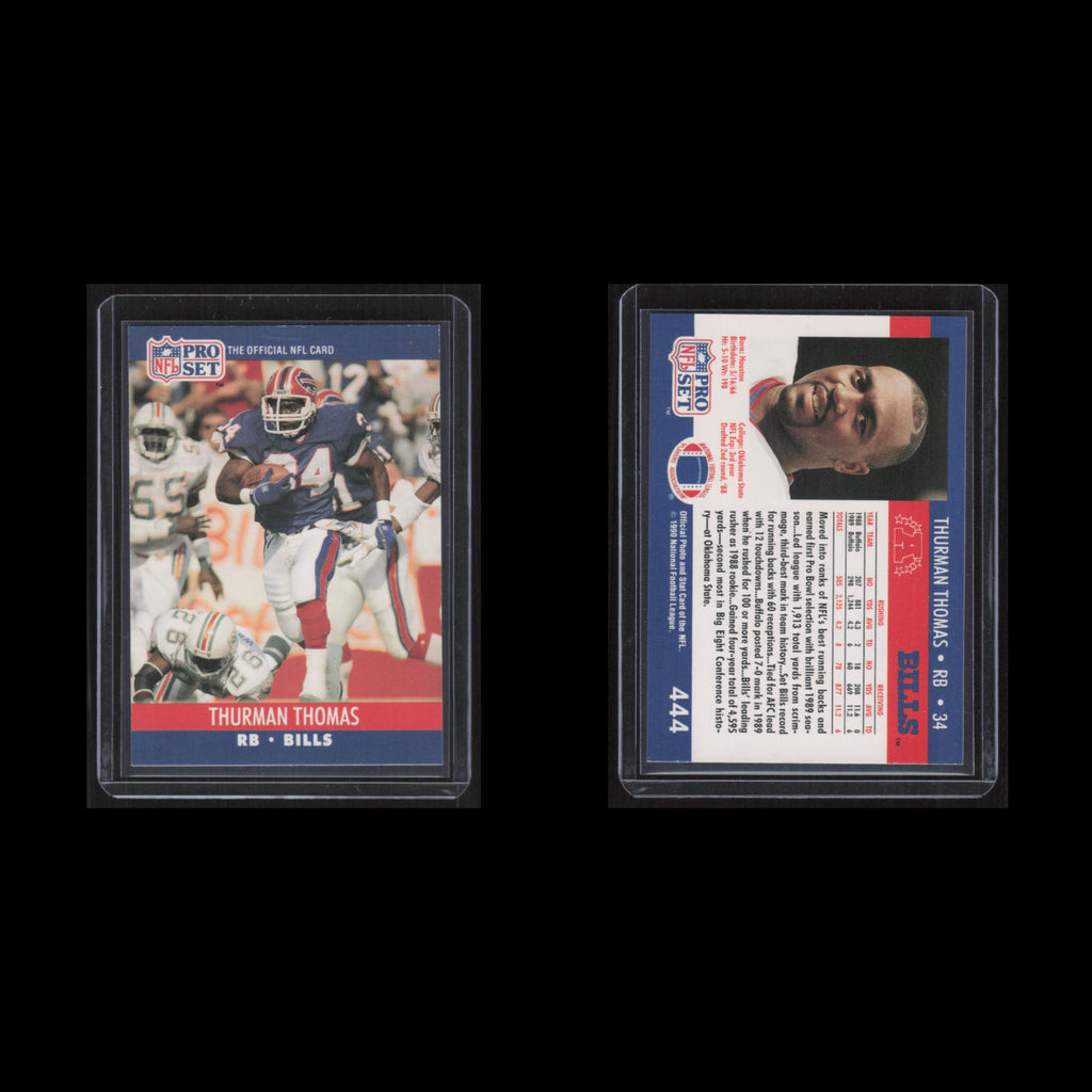 Thurman Thomas #444 1990 Pro Set Buffalo Bills Football Card NFL NM