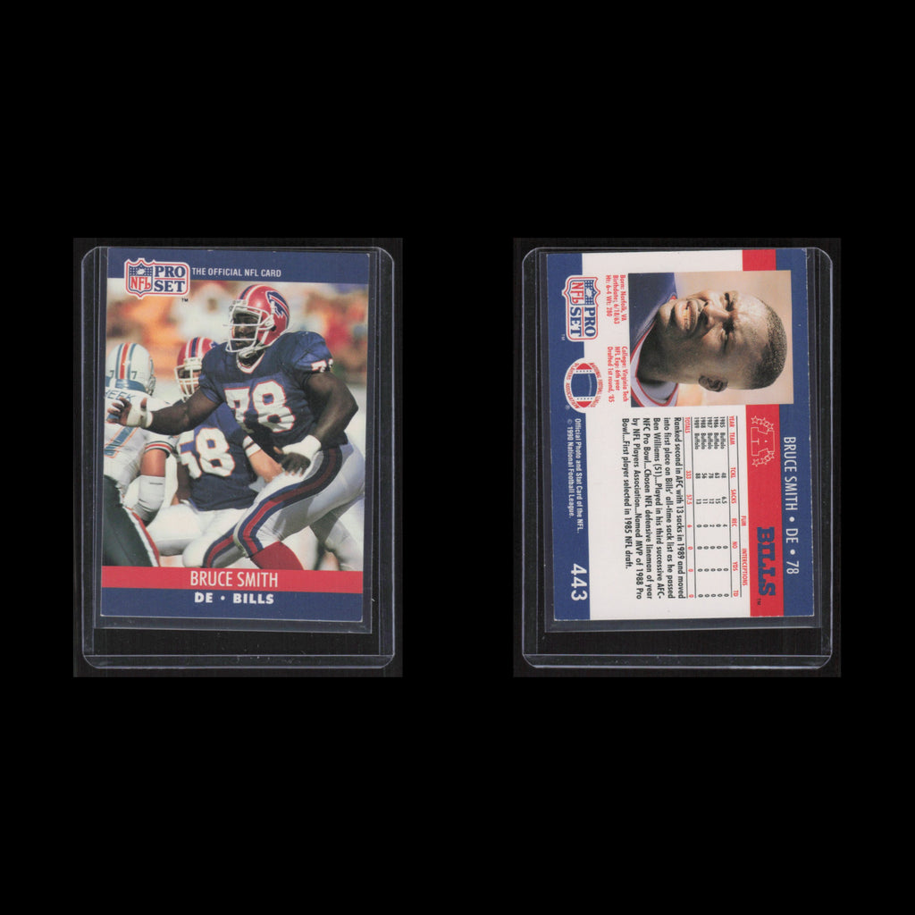 Bruce Smith #443 1990 Pro Set Buffalo Bills Football Card NFL NM