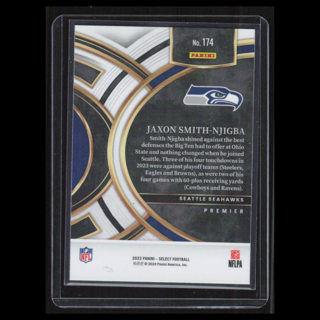 Jaxon Smith-Njigba Rookie #174 2023 Panini Select Seattle Seahawks Football Card