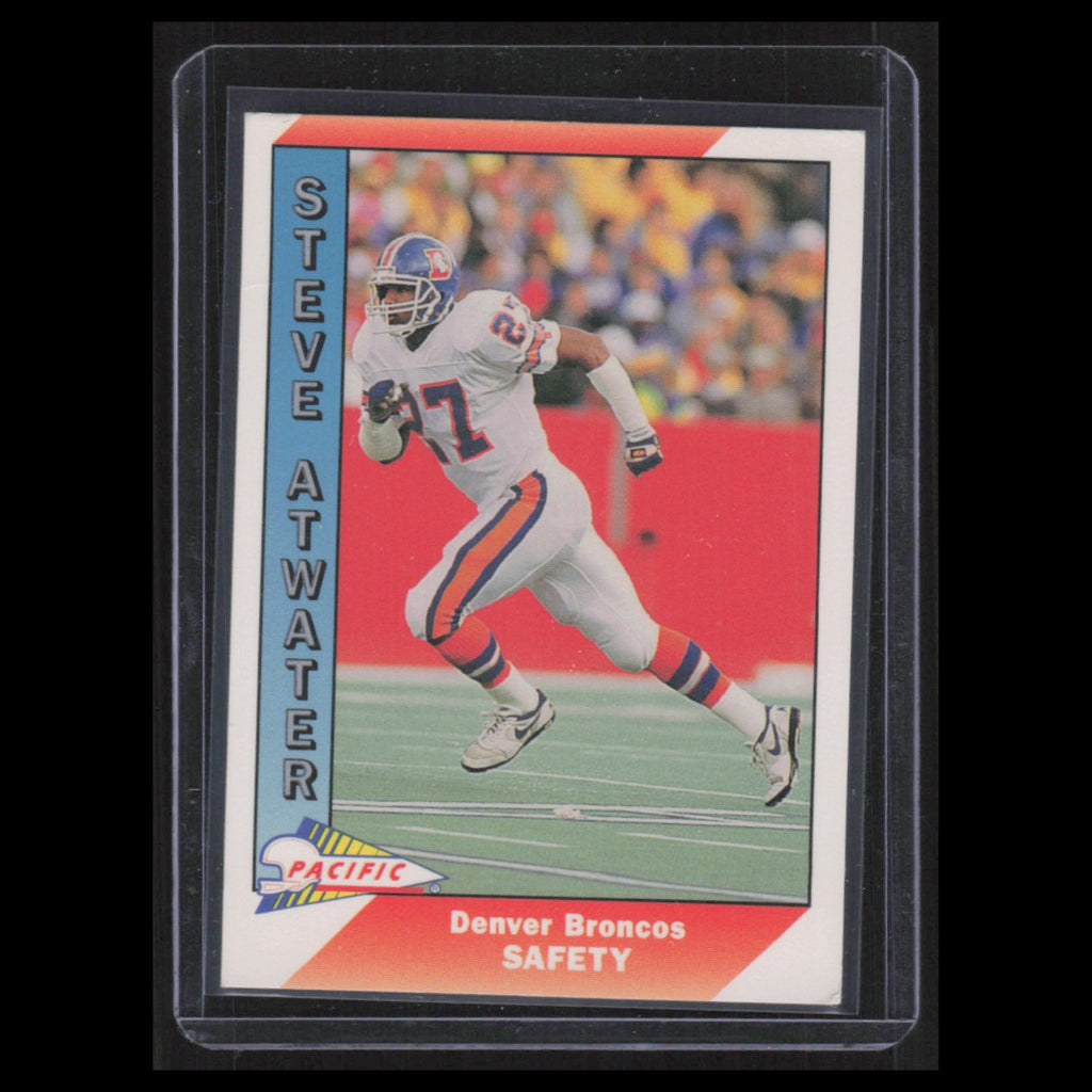 Steve Atwater #111 1991 Pacific Denver Broncos Football Card NFL NM