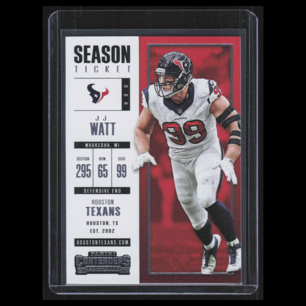 J.J. Watt #14 2017 Panini Contenders Houston Texans Football Card NFL NM