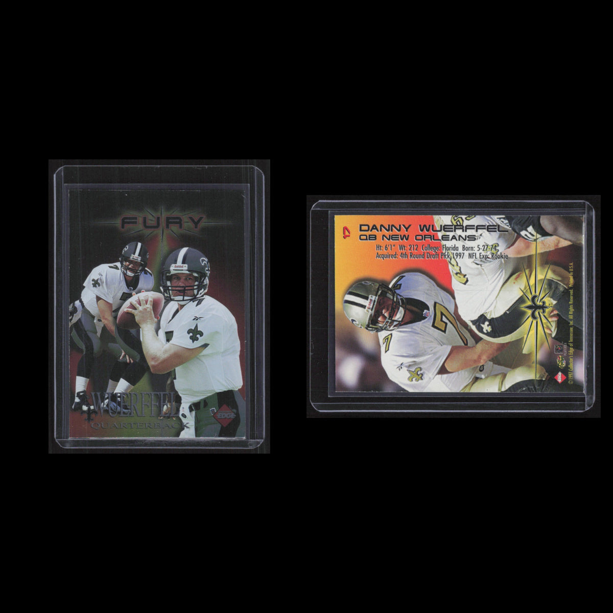 Danny Wuerffel #17 1997 Collectors Edge Fury New Orleans Saints Football Card NM