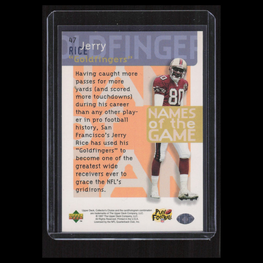 Jerry Rice #47 1997 Upper Deck Collectors Choice San Francisco 49ers Football NM
