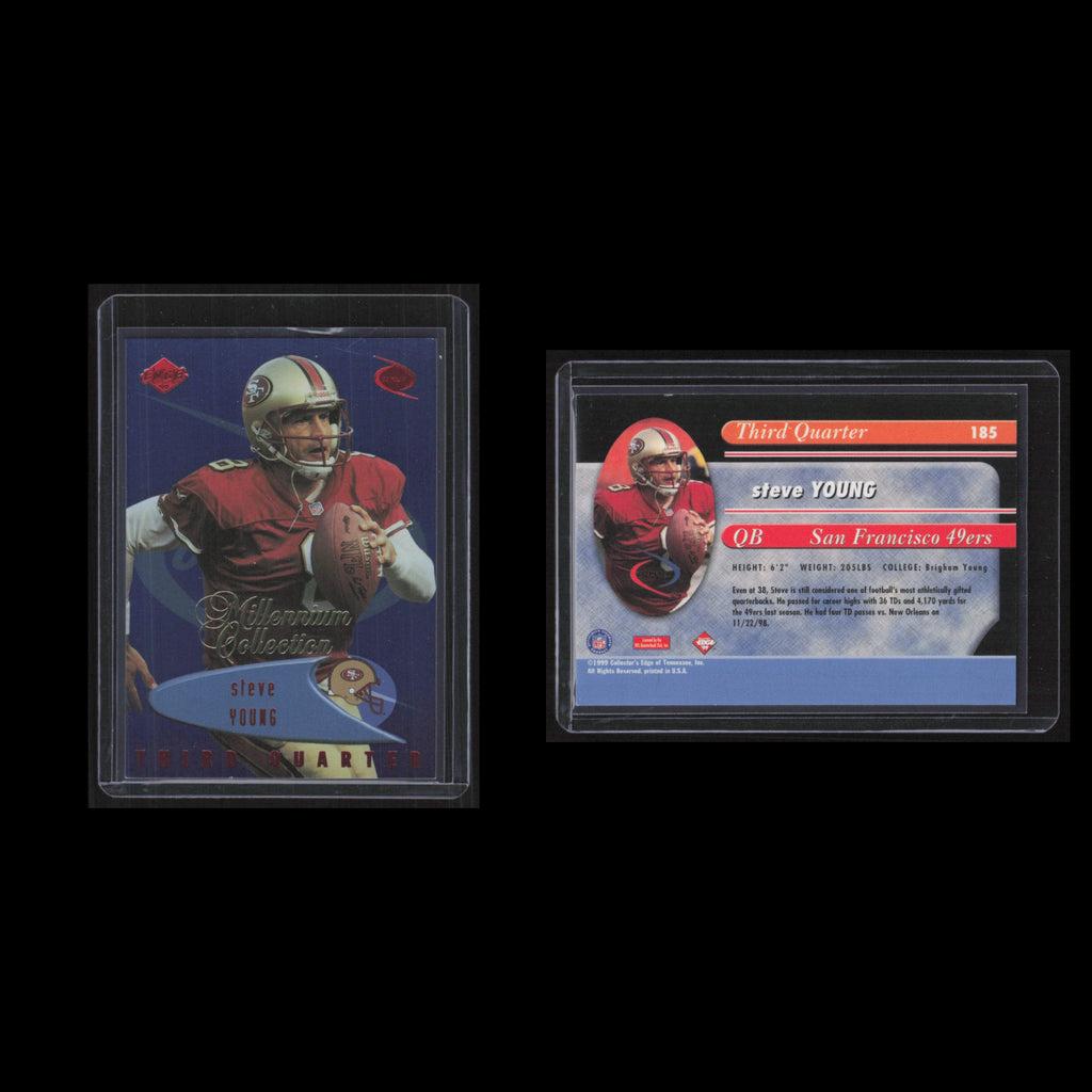 Steve Young #185 1999 Collectors Edge Odyssey Millennium Collection 49ers Card