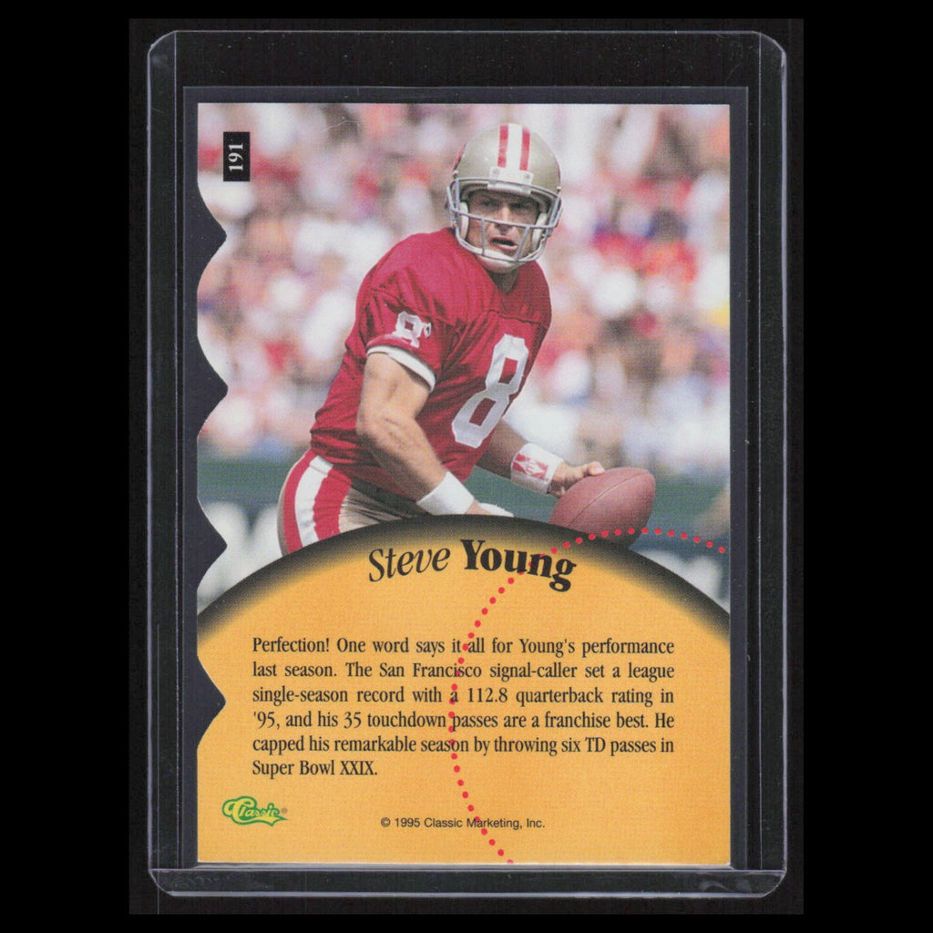 Steve Young #191 1995 Pacific Prisms San Francisco 49ers Football Card NFL NM