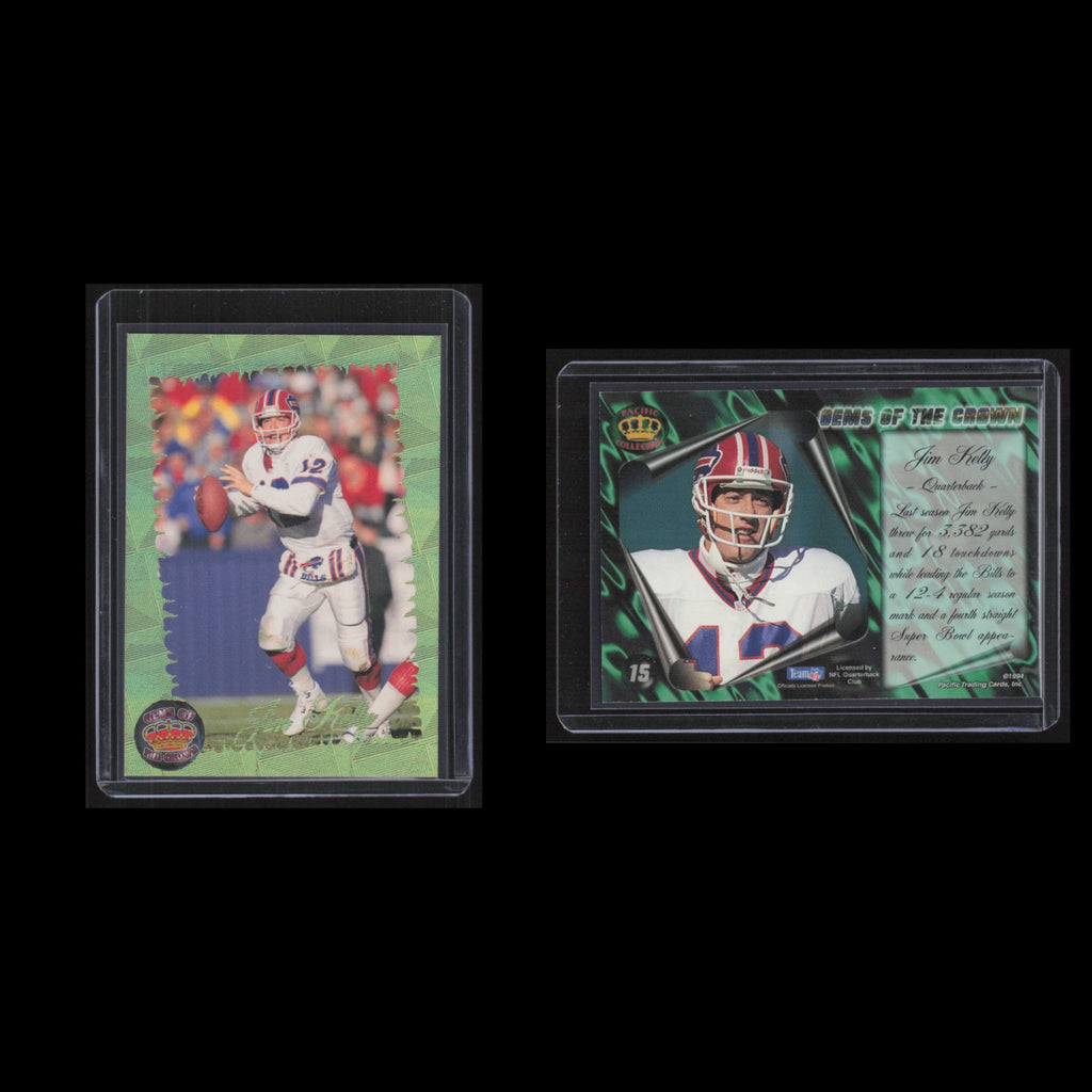 Jim Kelly #15 1994 Pacific Gems of the Crown Buffalo Bills Football Card NFL NM