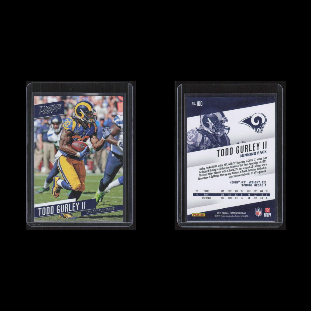 Todd Gurley II #100 2017 Panini Prestige Los Angeles Rams Football Card NFL NM