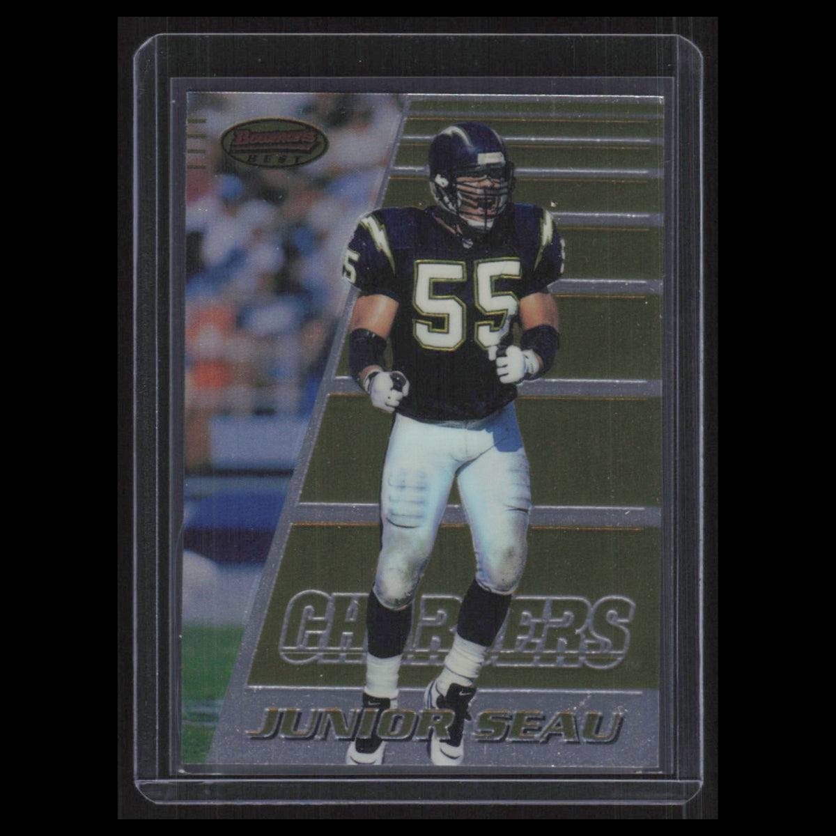Junior Seau #50 1996 Bowmans Best San Diego Chargers Football Card NFL NM