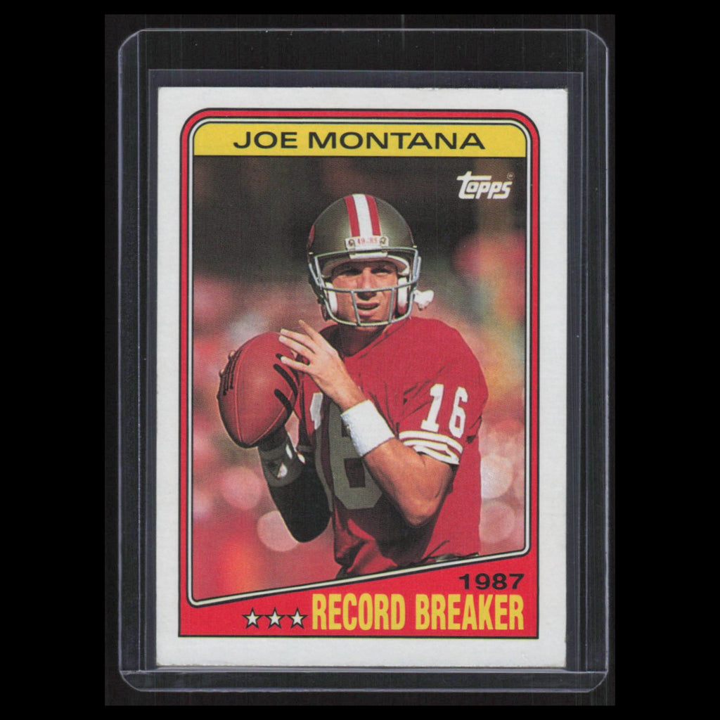 Joe Montana #4 1988 Topps San Francisco 49ers Football Card NFL NM