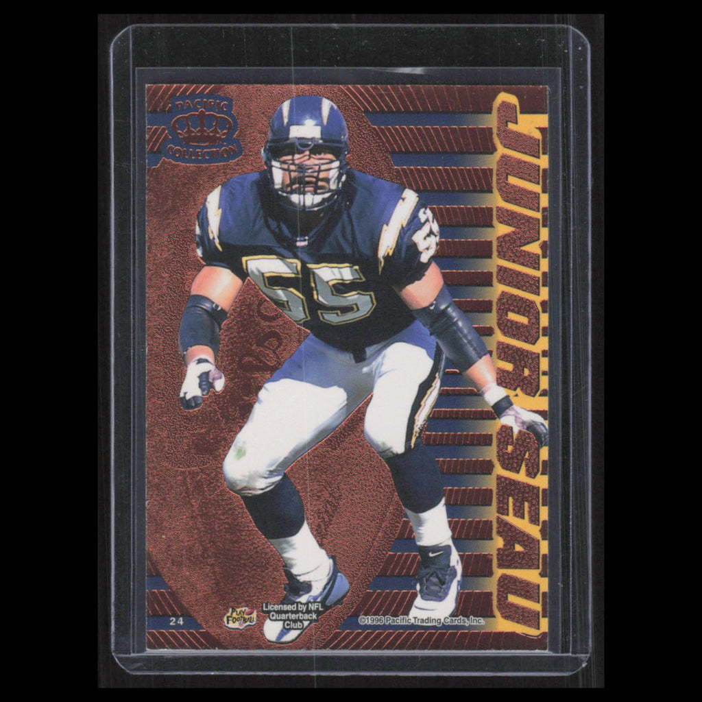 Junior Seau Coretz Kennedy #24 1997 Pacific Collection San Diego Chargers Card