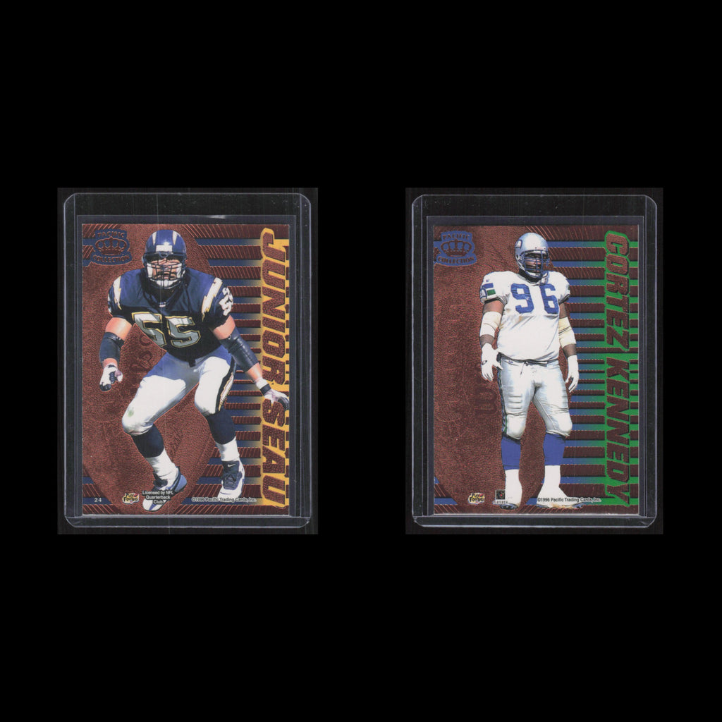 Junior Seau Coretz Kennedy #24 1997 Pacific Collection San Diego Chargers Card