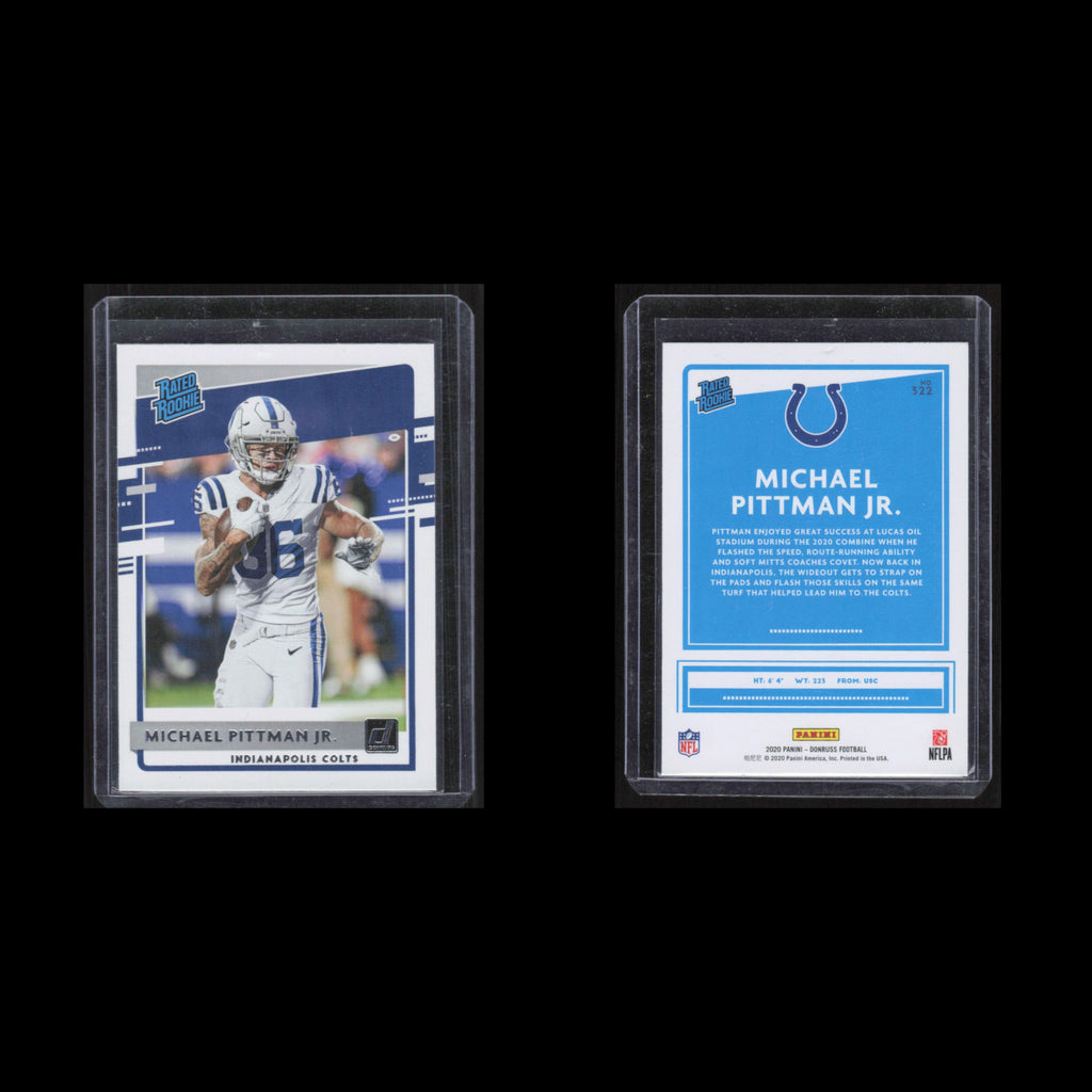 Michael Pittman Jr. Rookie #322 2020 Donruss Rated Rookie Indianapolis Colts NFL