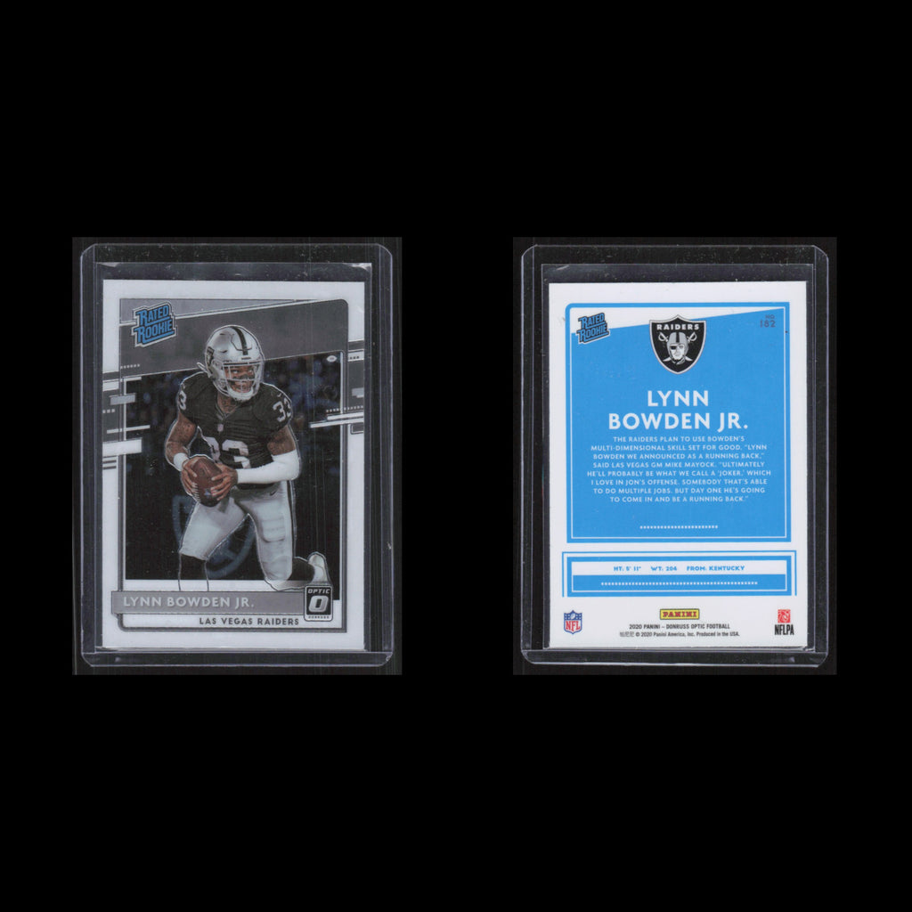 Lynn Bowden Jr. Rookie #182 2020 Donruss Optic Rated Rookies Las Vegas Raiders
