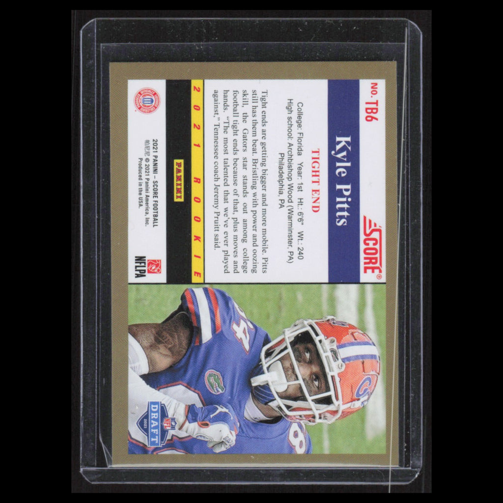 Kyle Pitts Rookie #186 2021 Score Florida Gators Football Card NFL NM