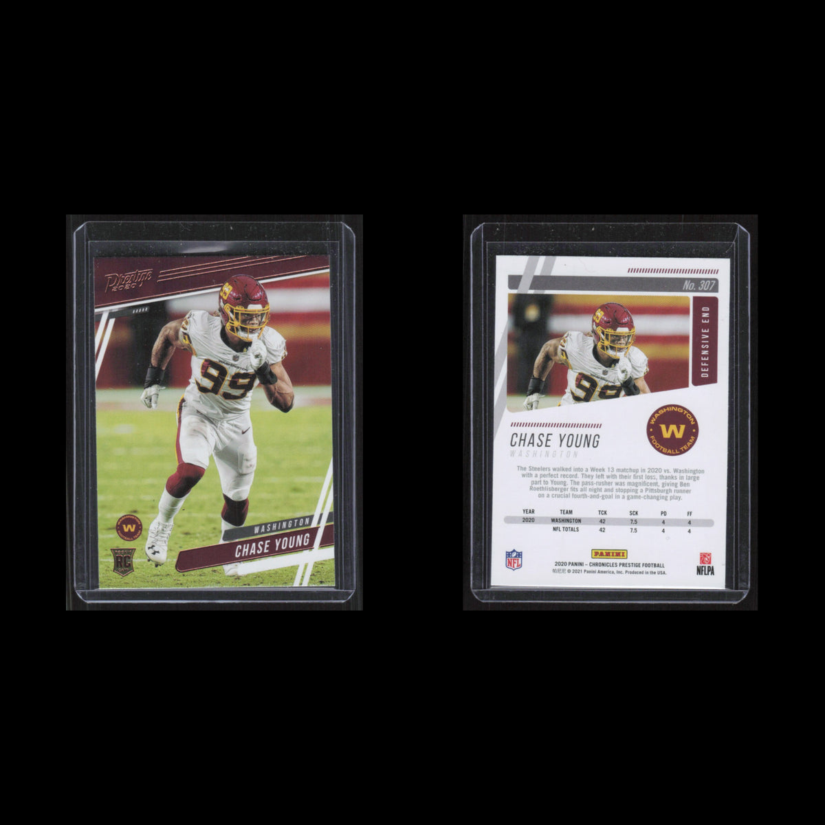 Chase Young Rookie #307 2020 Panini Chronicles Prestige Rookies Update Football