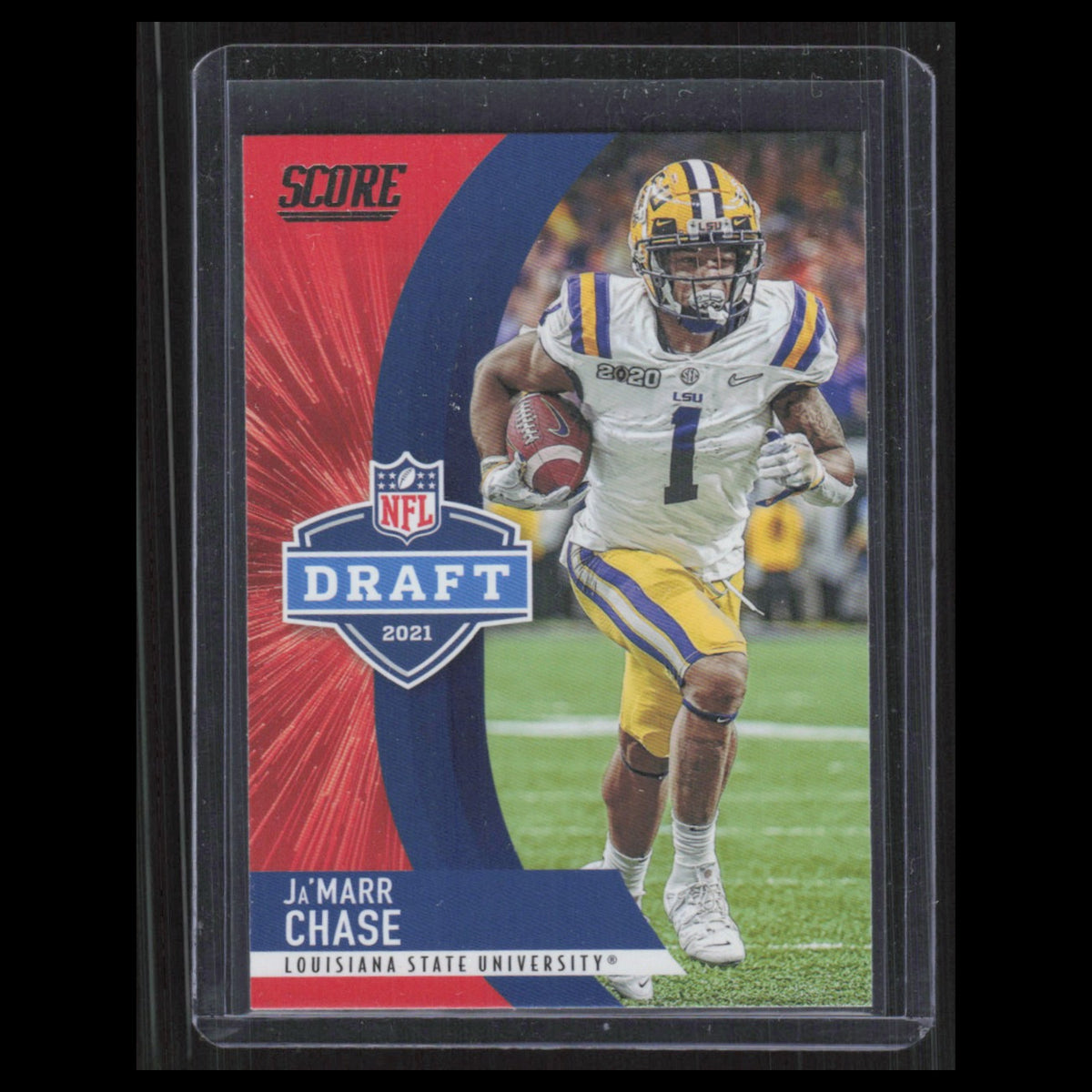 JaMarr Chase #D7 2021 Score NFL Draft LSU Tigers Football Card NFL NM